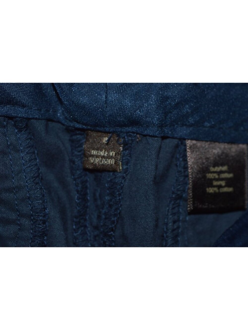 The Limited Navy Blue Eyelet Cropped Pants Trousers Women's Size 6 Preppy Casual - Picture 4 of 7